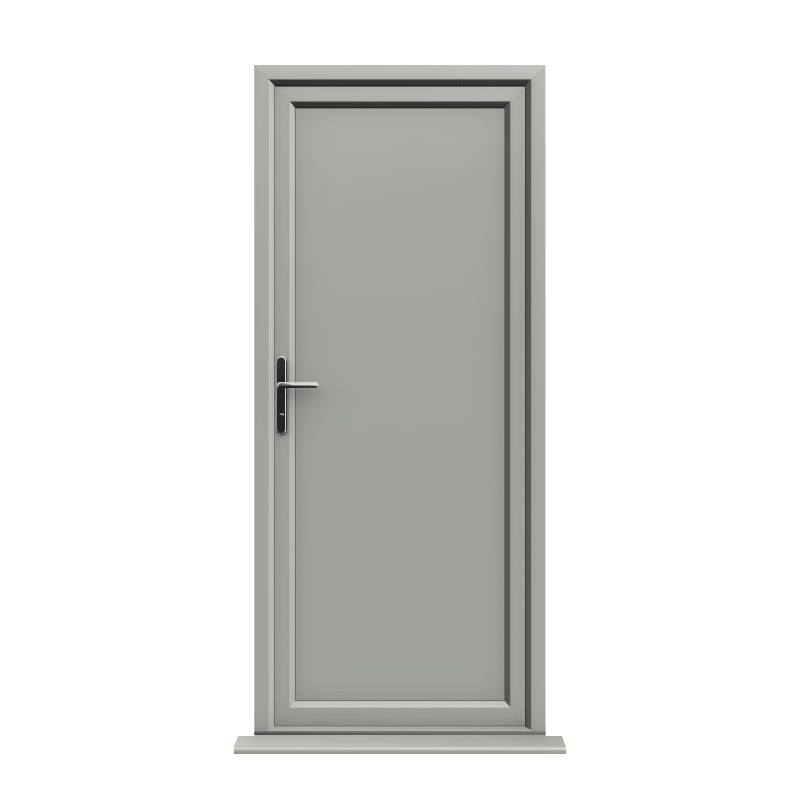 Coventry - Agate Grey uPVC Door Shiplaped Supply Only Reading - Rosewood uPVC Door Supply Only