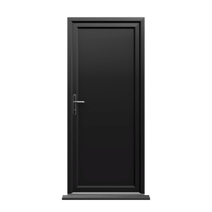 Coventry - Black On White uPVC Door Supply Only
