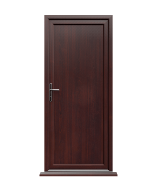 Order Doors Online 125 Coventry - Rosewood On White uPVC Door Supply Only