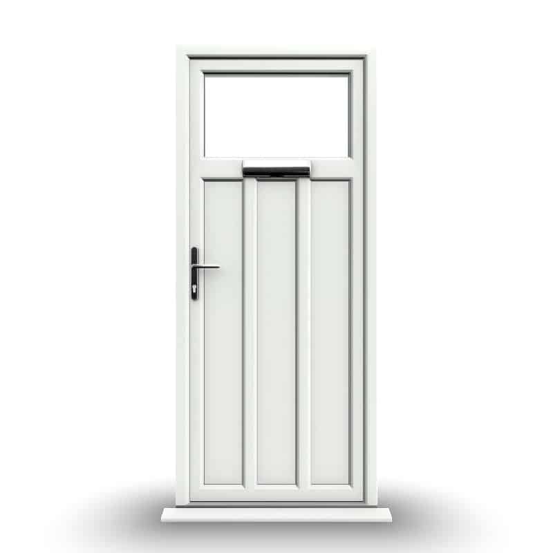 Derby - White Double Glazed uPVC Door Supply Only