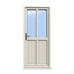 Edinburgh - Cream White uPVC uPVC Door Shiplap Supply Only
