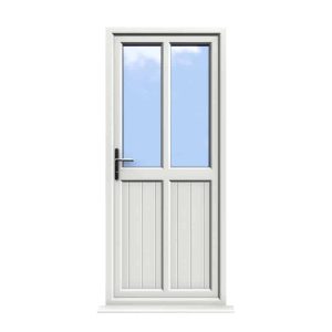 Edinburgh - White uPVC Door Shiplap Supply Only