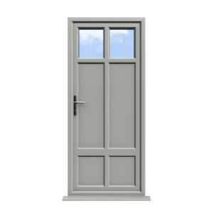 Gloucester - Agate Grey On White uPVC Door Supply Only