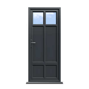 Gloucester - Anthracite Grey On White uPVC Door Supply Only
