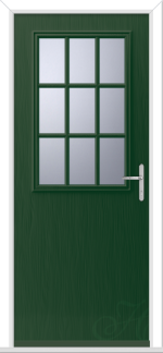 Green Flush Escala 1 Geo Bar GRP Composite Door