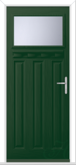 Green Lakewood 1 External Shelf GRP Composite Door