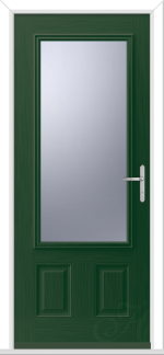 Green Rosedale 1 GRP Composite Door