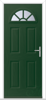 Green Tuscan 1 Geo Bar GRP Composite Door