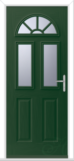 Green Tuscan 3 Geo Bar GRP Composite Door