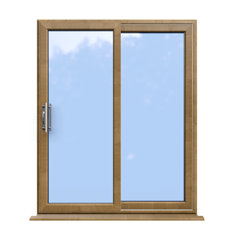 Irish Oak uPVC Patio Door Slider Supply Only Irish Oak uPVC Patio Door Slider Supply Only