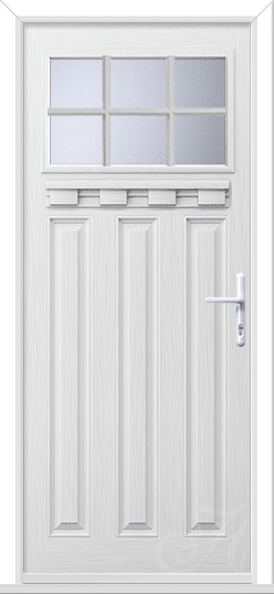 Lakewood 1 External Shelf Georgian Bar GRP Composite Door