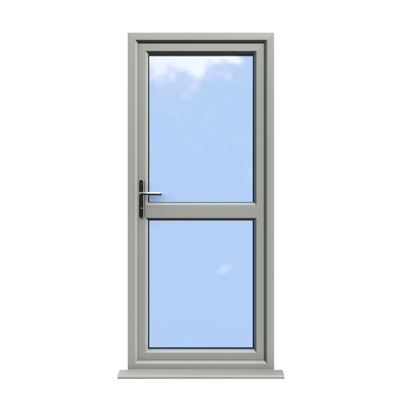 Leicester - Agate On White Grey uPVC Door Supply Only 1 Leicester - Agate On White Grey uPVC Door Supply Only