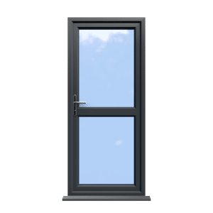 Leicester - Anthracite Grey On White uPVC Door Supply Only