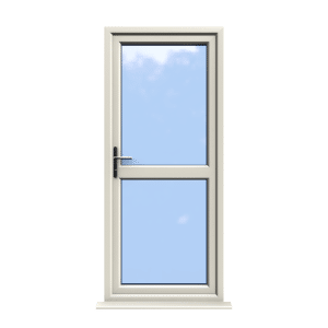 Leicester - Cream On White uPVC Door Supply Only