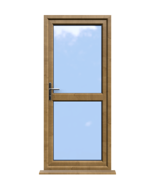 Order Doors Online 105 Leicester - Irish Oak On White uPVC Door Supply Only