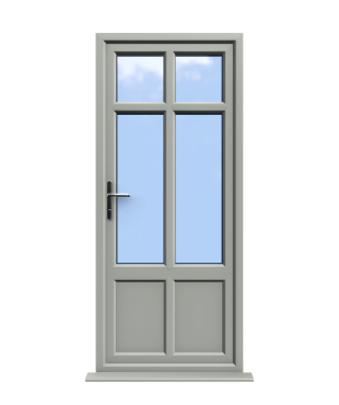 Order Doors Online 223 Liverpool - Agate Grey Double Glazed uPVC Door Supply Only