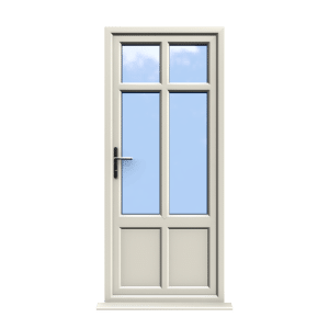 Liverpool - Cream Double Glazed uPVC Door Supply Only