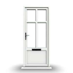 Liverpool - White Double Glazed uPVC Door Supply Only
