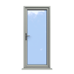 Norwich - Agate Grey Fully Glazed uPVC Door Supply Only