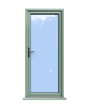 Norwich - Chartwell Green Fully Glazed uPVC Door Supply Only