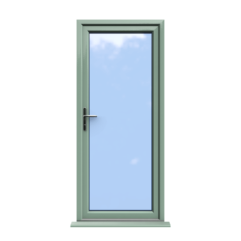Norwich - Chartwell Green Fully Glazed uPVC Door Supply Only