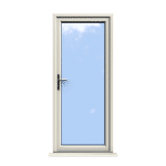 Norwich - Cream Fully Glazed uPVC Door Supply Only