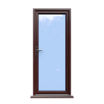 Norwich - Rosewood Fully Glazed uPVC Door Supply Only