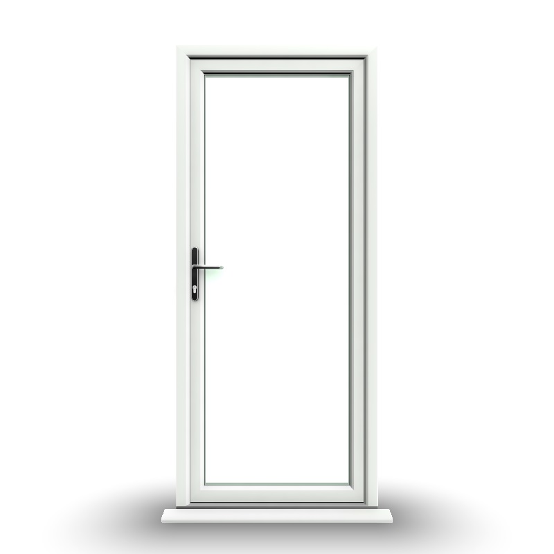 Norwich - White Fully Glazed uPVC Door Supply Only