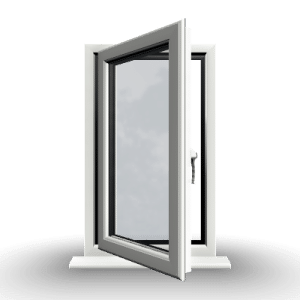 One Section uPVC Window Left Hung Opener