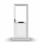 Oxford - White Half Glazed uPVC Door Supply Only