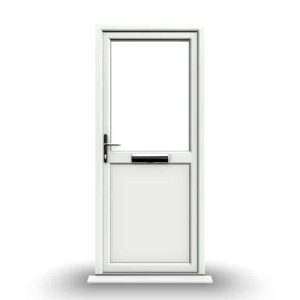 Oxford - White Half Glazed uPVC Door Supply Only