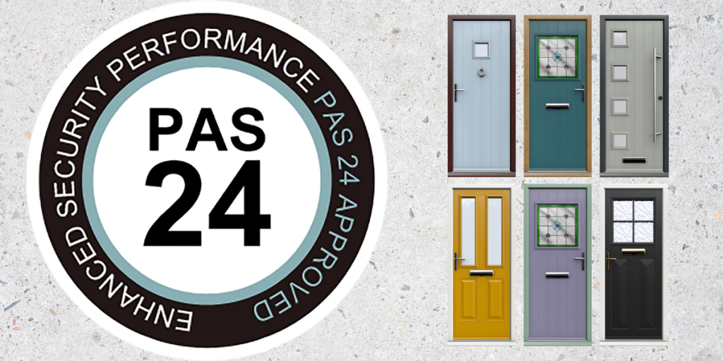 PAS 24 certified composite back door for superior home protection.