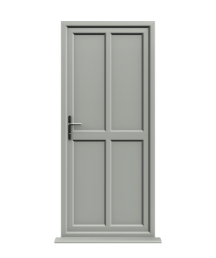 Order Doors Online 272 Peterborough - Agate Grey On White Panelled uPVC Door Supply Only