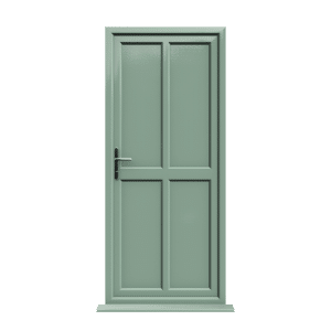 Chartwell Green 15 Peterborough - Chartwell Green On White Panelled uPVC Door Supply Only