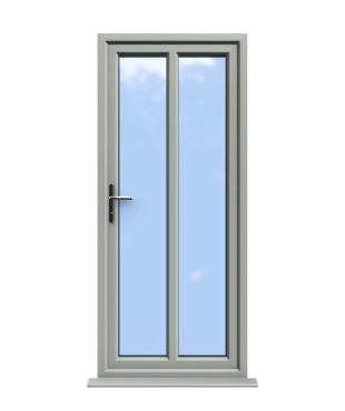 Order Doors Online 126 Reading - Agate Grey On White uPVC Door Supply Only