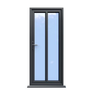 Reading - Anthracite Grey On White uPVC Door Supply Only