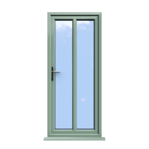 Reading - Chartwell Green On White uPVC Door Supply Only