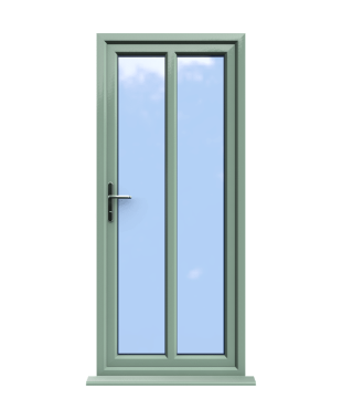 Order Doors Online 169 Reading - Chartwell Green On White uPVC Door Supply Only