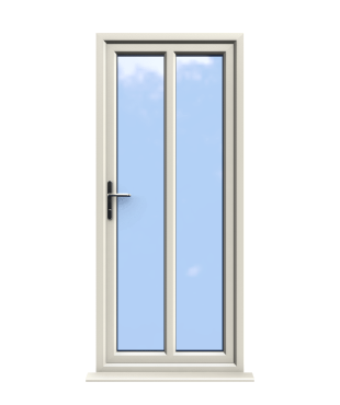 Order Doors Online 158 Reading - Cream On White uPVC Door Supply Only