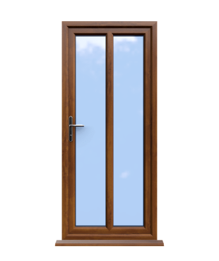 Order Doors Online 180 Reading - Golden On White Oak uPVC Door Supply Only