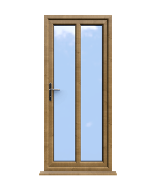 Order Doors Online 249 Reading - Irish Oak On White uPVC Door Supply Only