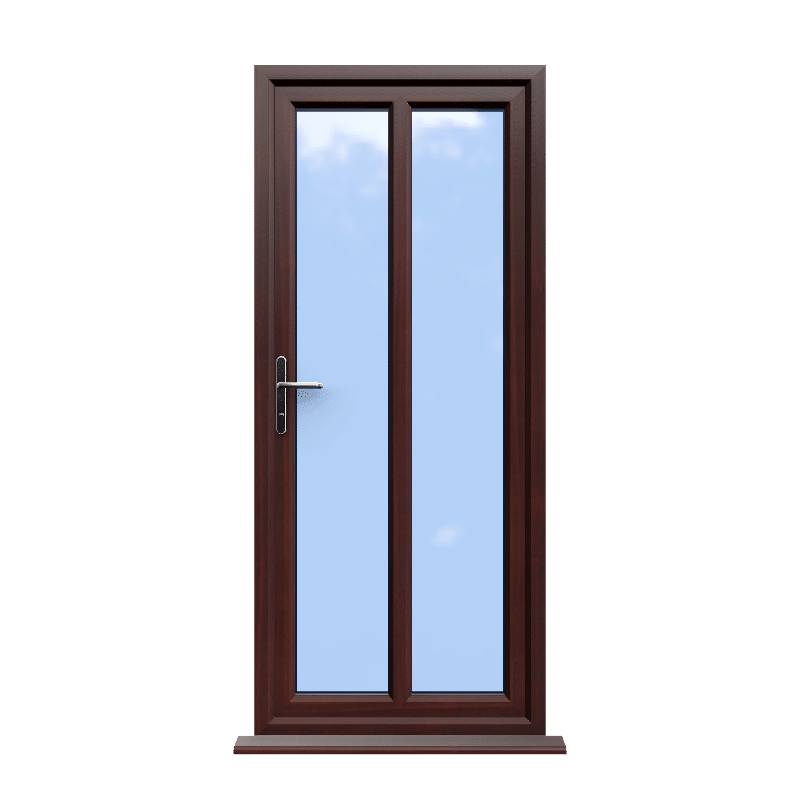 Reading - Rosewood On White uPVC Door Supply Only 1 Reading - Rosewood On White uPVC Door Supply Only
