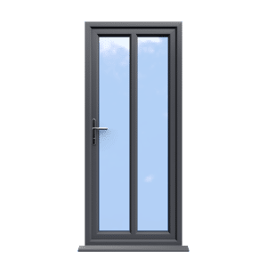 Reading - Slate Grey On White uPVC Door Supply Only