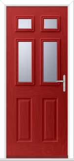 Red Carmarque 4 GRP Composite Door