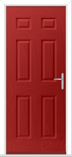 Red Carmarque Solid GRP Composite Door