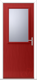 Red Flush Escala 1 GRP Composite Door