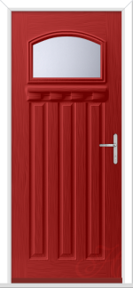 Red Hebden External Shelf GRP Composite Door