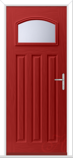 Red Hebden GRP Composite Door