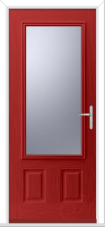 Red Rosedale 1 GRP Composite Door