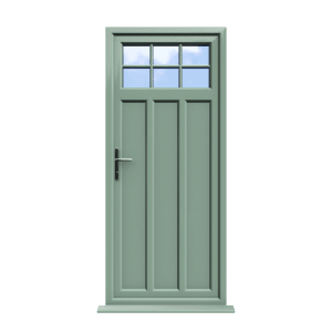 Chartwell Green 20 York - Chartwell Green On White Double Glazed uPVC Door Astragal Bar Supply Only